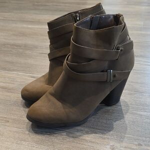 Charlotte Russe Zippered Heeled Booties